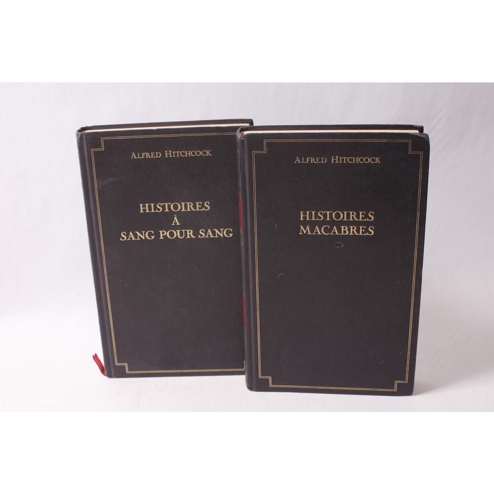Alfred Hitchcock Histories French Two-volume Book Lot 1988 ~ 260420-WH 1085